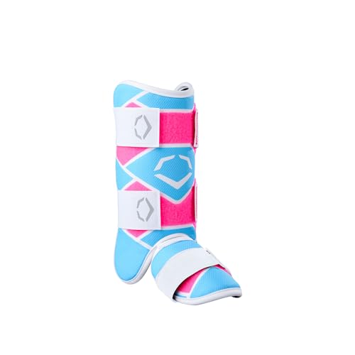 EvoShield SRZ2 Youth Batters Leg Guard PinkBlue - Image 1