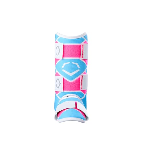 EvoShield SRZ2 Youth Batters Leg Guard PinkBlue - Image 3
