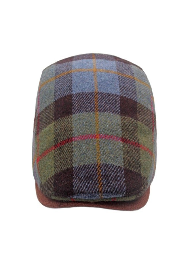 WITHMOONS Tartan Plaid Flat Cap - Irish Ivy Driving Golf Newsboy Hat YZ30229 (Green) - Image 2
