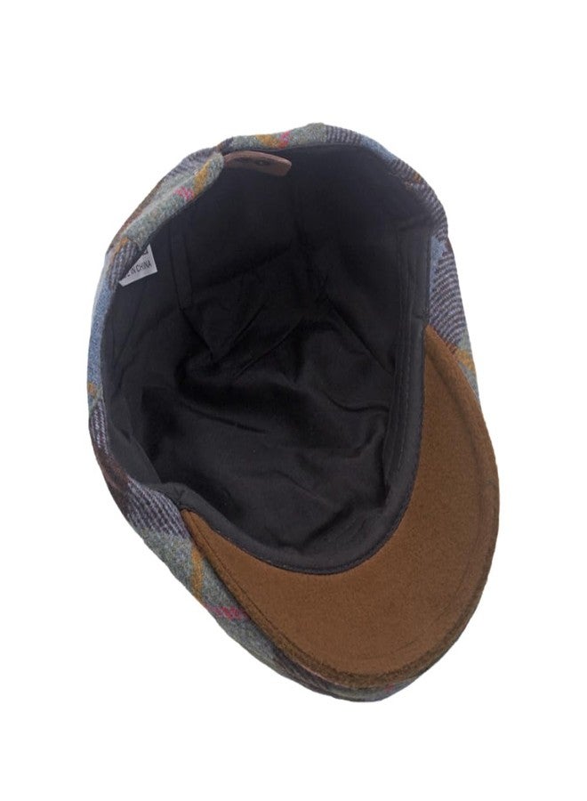 WITHMOONS Tartan Plaid Flat Cap - Irish Ivy Driving Golf Newsboy Hat YZ30229 (Green) - Image 3