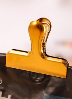 INSENSE Sealing clip, stainless steel coffee snack moisture-proof sealing clip, T-shaped multi-purpose folder, kitchen food storage bag clip 2 pieces  - Image 3