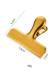 INSENSE Sealing clip, stainless steel coffee snack moisture-proof sealing clip, T-shaped multi-purpose folder, kitchen food storage bag clip 2 pieces  - Image 4