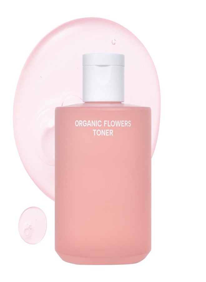Whamisa Organic Flowers Toner Deep Rich, 97.4% Organic, Facial Toner, Essence, Damask Rose Flower Oil, Waterless Formula, Hydrating, Moisturizing, Korean Skin Care (200ml) - Image 1