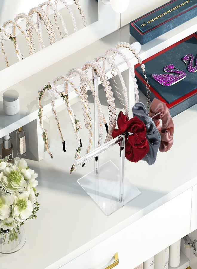 Suneerplay Headband Holder Scrunchie Holders Acrylic, Clear Hair Ties Stand Organizer, Headband Display Stand, Scrunchie Storage Organizers, Hair Accessories Organizer for Women and Girls - Image 5