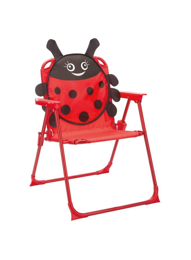 DPT Foldable Camping Chair for Kids Baby chair Red Size50*38.5*37Cm - Image 1