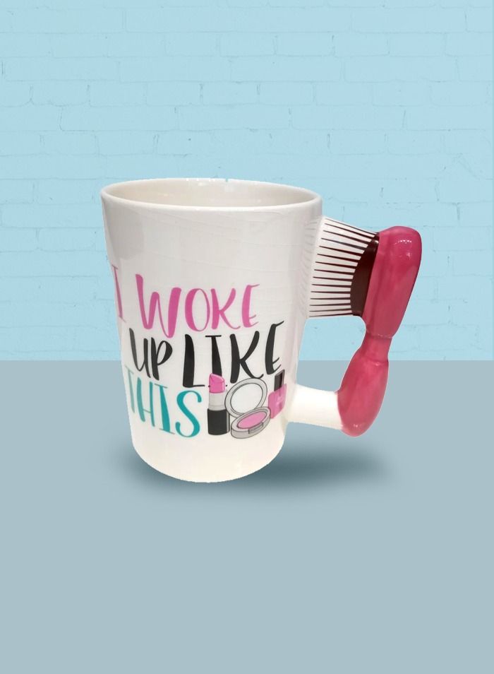 Fighter Gifts Hairbrush Mug - Image 1
