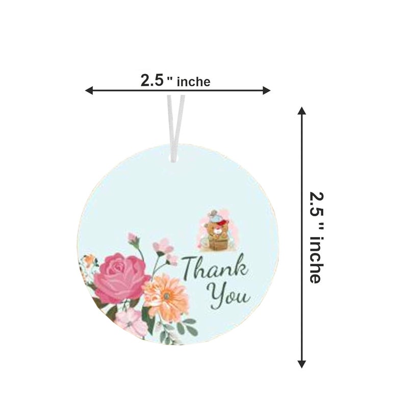 TOYXE 12 pcs in 5 Designs Adorable Medley Floral Gift Tags for All Occasions - Image 4