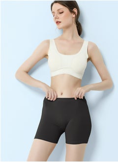 Generic Women's Ultra Thin Stretch Safety Short Leggings Seamless Under Dress Slip Shorts Anti Chafing Smooth Underwear Black  - Image 1
