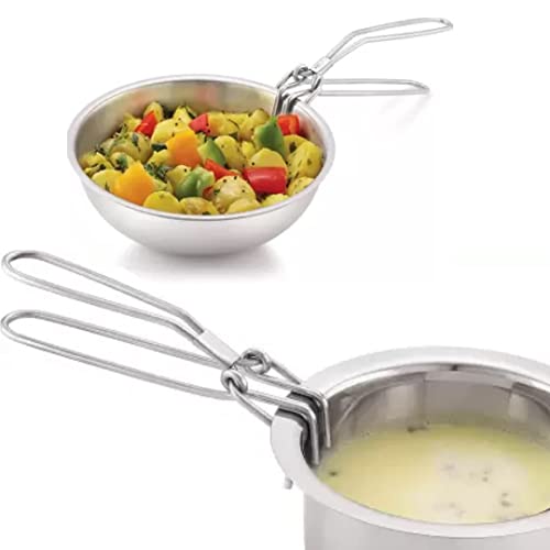Brunchy Stainless Steel Tongs Chimta - Momo Tong, Pakkad - Essential Chimta for Kitchen Use - Durable Utensil Holders for Safe Cooking and Serving - Image 2