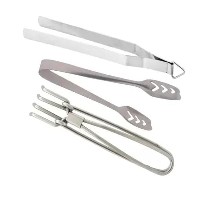 Brunchy Stainless Steel Tongs Chimta - Momo Tong, Pakkad - Essential Chimta for Kitchen Use - Durable Utensil Holders for Safe Cooking and Serving - Image 1