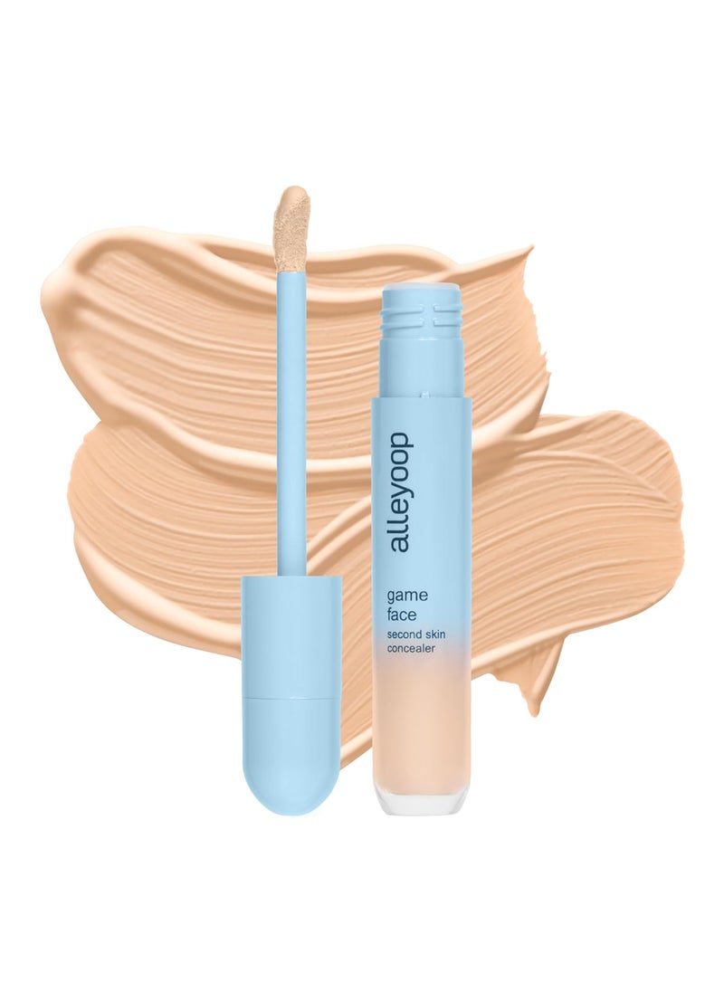 ALLEYOOP Alleyoop Game Face Concealer Makeup, Lightweight to Medium Buildable Coverage Under Eye Concealer, For Blemishes, Crease-proof and Hydrating with Aloe Stem Cell, Smooth Second Skin Finish - Standout 