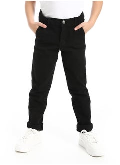 Andora Plain Gabardine Trousers For Boys _ Black  - Image 1