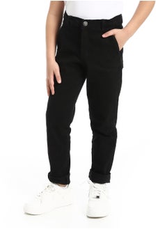 Andora Plain Gabardine Trousers For Boys _ Black  - Image 2