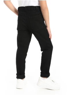 Andora Plain Gabardine Trousers For Boys _ Black  - Image 3