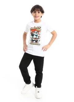 Andora Plain Gabardine Trousers For Boys _ Black  - Image 5
