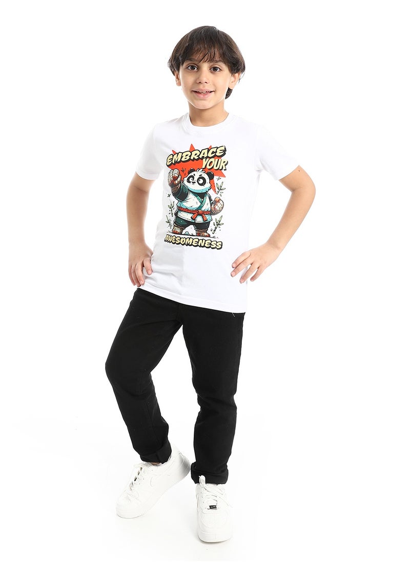 Andora Plain Gabardine Trousers For Boys _ Black  - Image 5