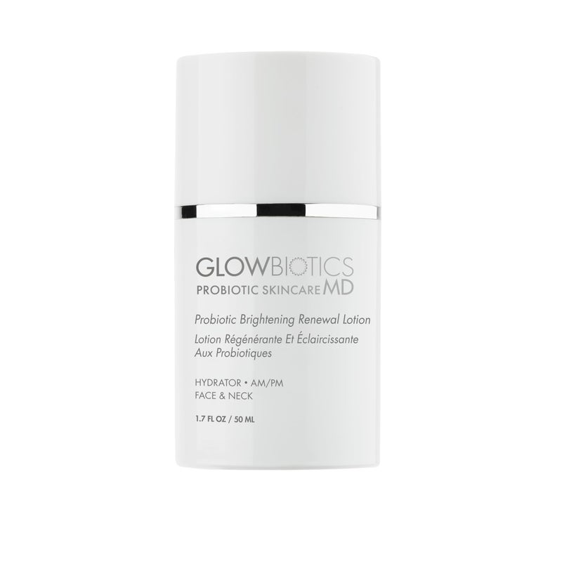 Glowbiotics Probiotic Brightening Renewal Lotion 1.7 fl oz â€“ Lightweight Dark Spot Correcting Moisturizer with Hyaluronic Acid Niacinamide and Green Tea - Image 1
