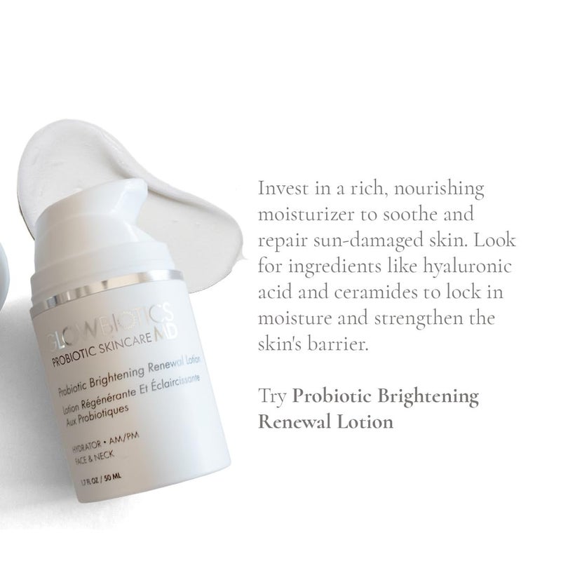 Glowbiotics Probiotic Brightening Renewal Lotion 1.7 fl oz â€“ Lightweight Dark Spot Correcting Moisturizer with Hyaluronic Acid Niacinamide and Green Tea - Image 3
