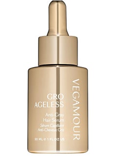 VEGAMOUR VEGAMOUR GRO Ageless Anti-Gray Hair Serum, 30ml – Promotes Natural Pigment Retention, Reduces Gray Hair, and Supports Healthy, Vibrant Hair Growth with Plant-Based Ingredients  - Image 1