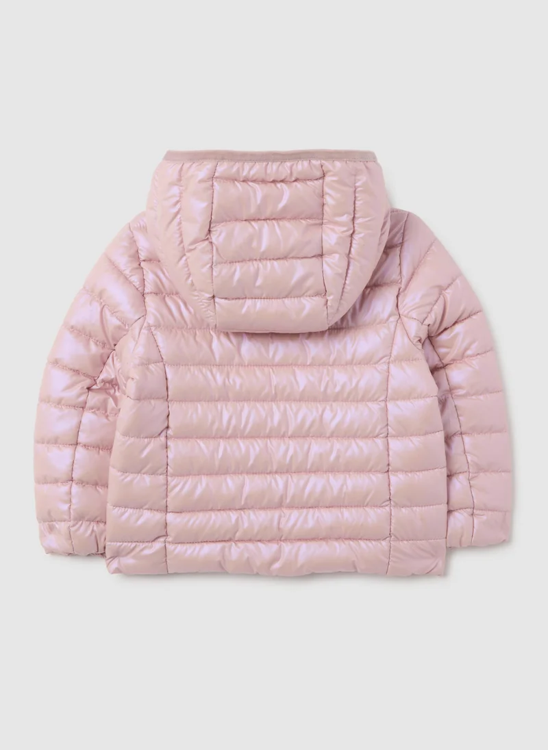 Ovs OVS Pink Padded Girls' Jacket With Hood