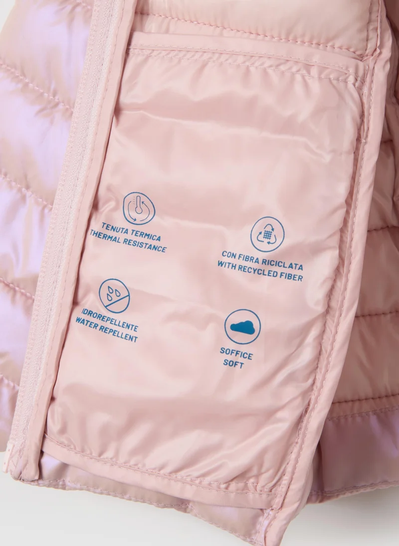 Ovs OVS Pink Padded Girls' Jacket With Hood
