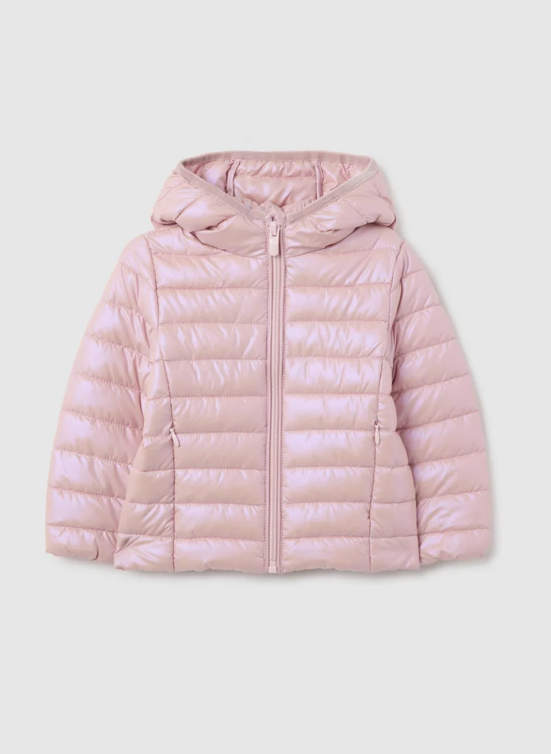 Ovs OVS Pink Padded Girls' Jacket With Hood