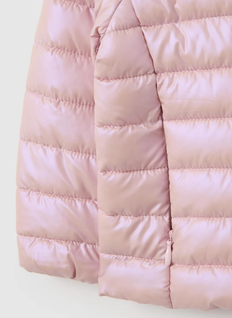 Ovs OVS Pink Padded Girls' Jacket With Hood