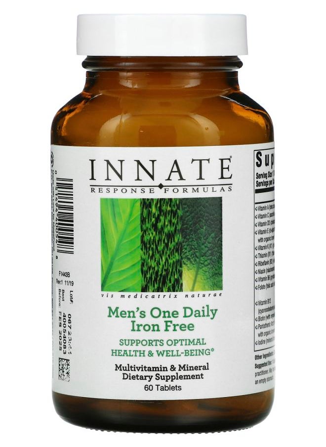 Innate Response Formulas Men's One Daily Iron Free 60 Tablets 