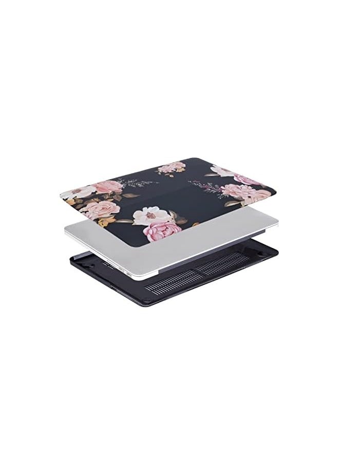 Case Only Compatible with MacBook Pro Retina 13 inch (Models: A1502 & A1425) (Older Version Release 2015 - end 2012), Plastic Hard Shell Case & Keyboard Cover & Screen Protector, Peony Blossom