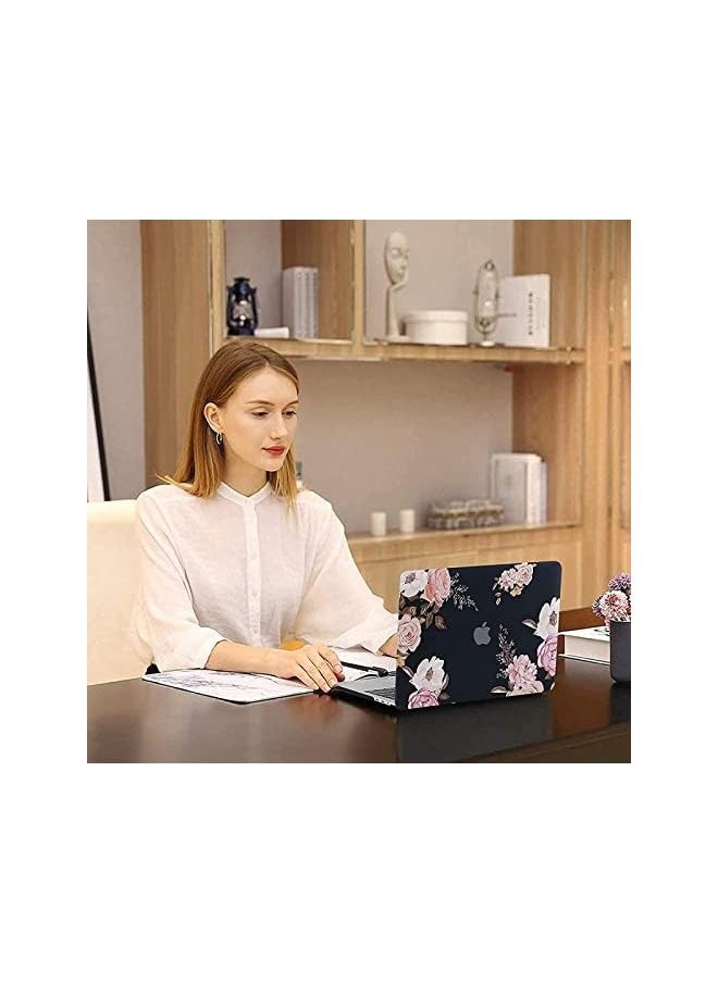 Case Only Compatible with MacBook Pro Retina 13 inch (Models: A1502 & A1425) (Older Version Release 2015 - end 2012), Plastic Hard Shell Case & Keyboard Cover & Screen Protector, Peony Blossom