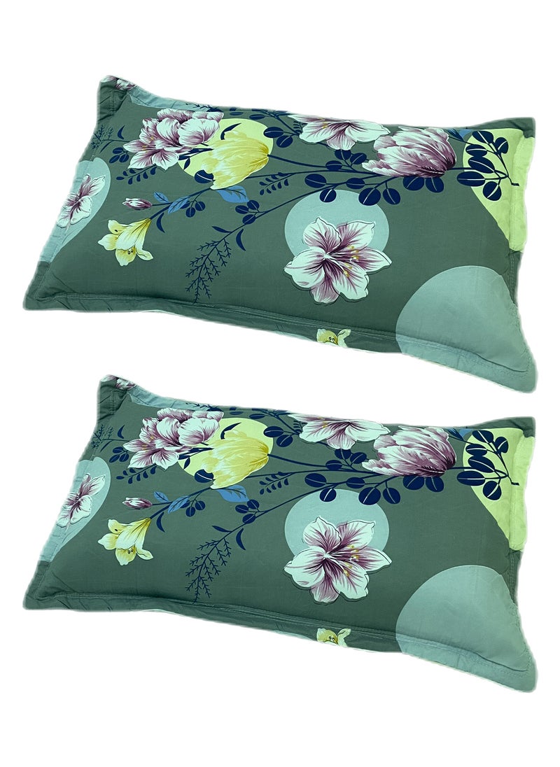 Sleep night Floral 2 Piece Pillow Case Set 50x75cm  - Image 1