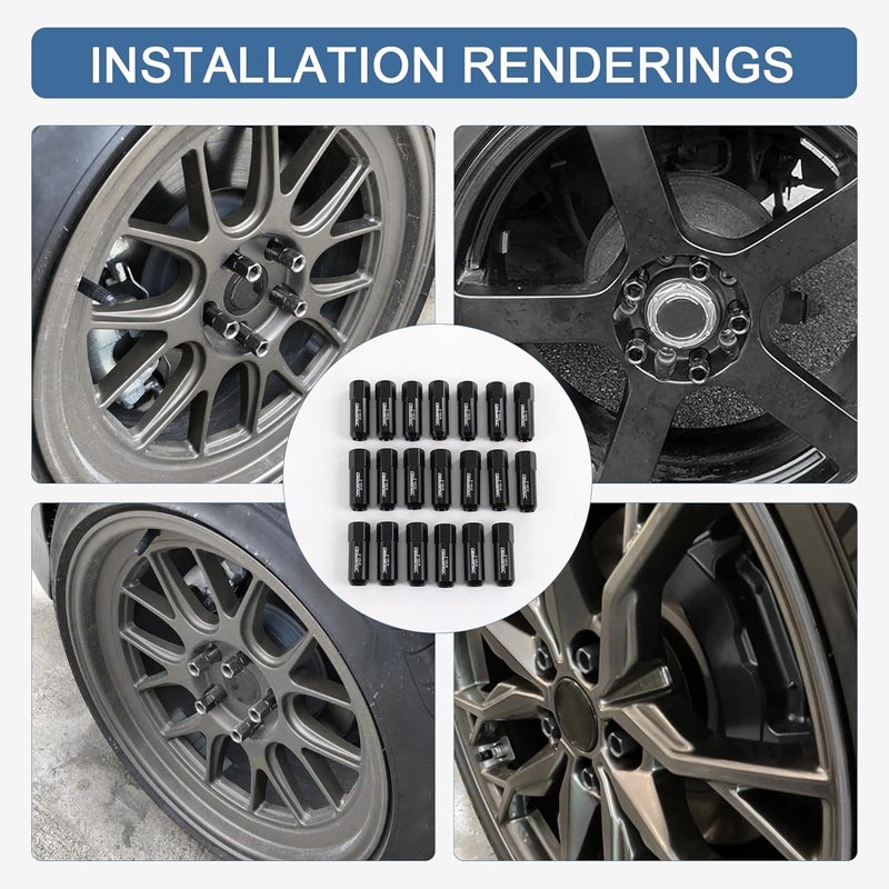 JDMSPEED 20PCS 14X1.5MM Extended Racing Lug Nut Set - Image 3