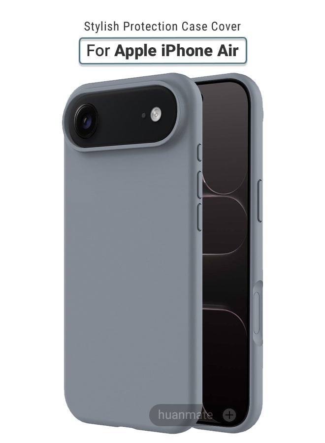 huanmate Apple iPhone Air Silicone Cover Grey - Premium 2.0mm TPU Silicon, Enhanced Camera Protection with Lens Shield, Shockproof & Water-Proof Cover for Apple iPhone Air - Image 1