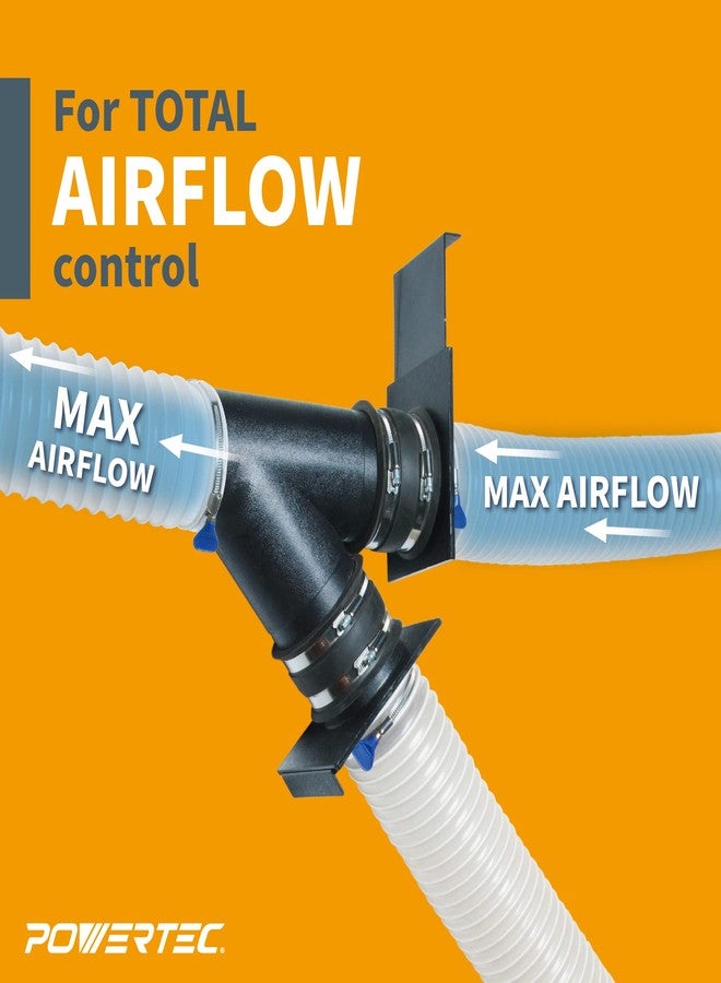 باورتيك بوابة انفجار POWERTEC 70108 مقاس 4 بوصات لمجمع الغبار، تجهيزات جمع الغبار - Image 4