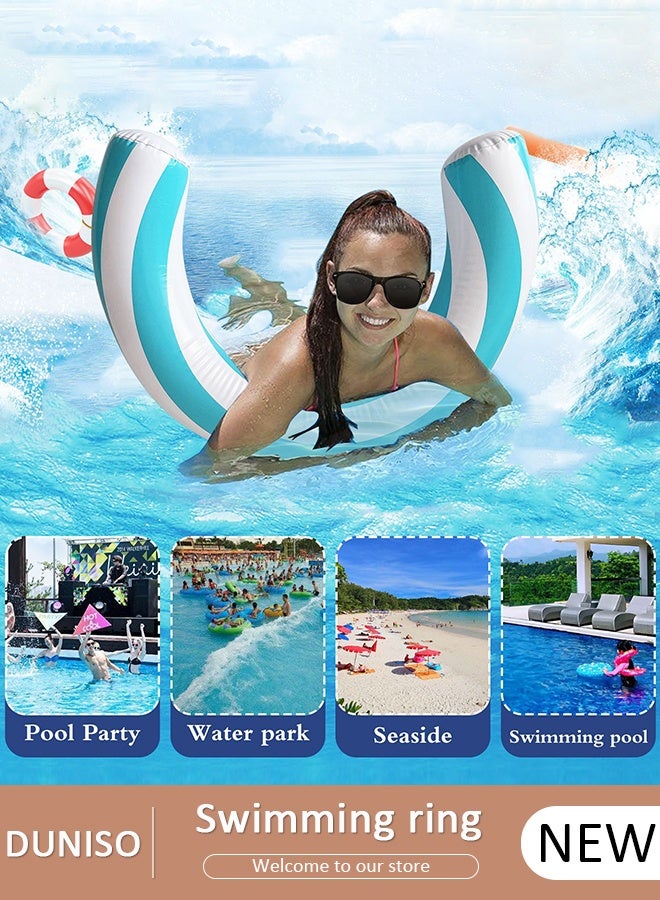 DUNISO Inflatable Swimming Ring for Kids and Adults, Pool Float Tube Decorations, Swim Tubes Outdoor Pool Beach, Big Floaties Beach Swimming Toys, Water Fun Beach Party Toys - Image 1