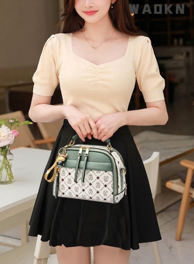 WAOKN Women's High Quality Fashionable Shoulder Bag, Ladies Large Capacity Handbags Tote Bags Clutch Bag, PU Leather Crossbody Bags Sling Bag Side Bag Carry Bag  - Image 2