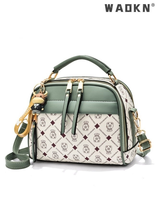 WAOKN Women's High Quality Fashionable Shoulder Bag, Ladies Large Capacity Handbags Tote Bags Clutch Bag, PU Leather Crossbody Bags Sling Bag Side Bag Carry Bag  - Image 1