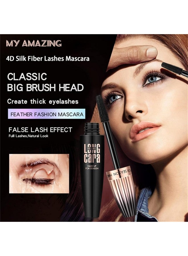 Generic My Amazing Lashes Mascara 2 Pack Korean Mascara Volume and Length Waterproof Makeup Mascara for Older Women 60 Plus, Black Lengthening Mascara for Mature Women over 60 and Sensitive Eyes (Black)  - Image 2