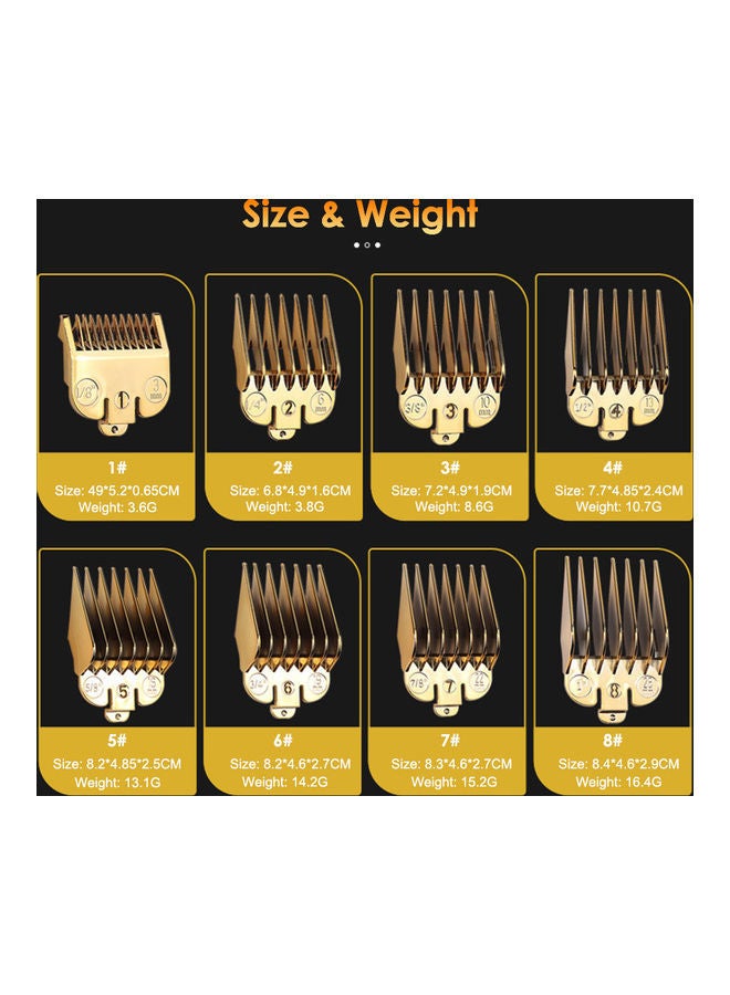NIBEMINENT 8-Piece Hair Trimmer Guard Attachments Compatible with Wahl Golden - Image 3