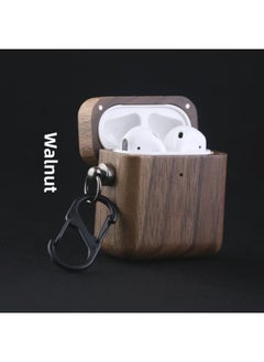 Direct Supply Airpods Pro Wooden Bluetooth Headset Protective Cover For Apple Headset 3 Generation Wooden Ear Shell-Color:Walnut-Applicable Model:airpods 1/2 Generation