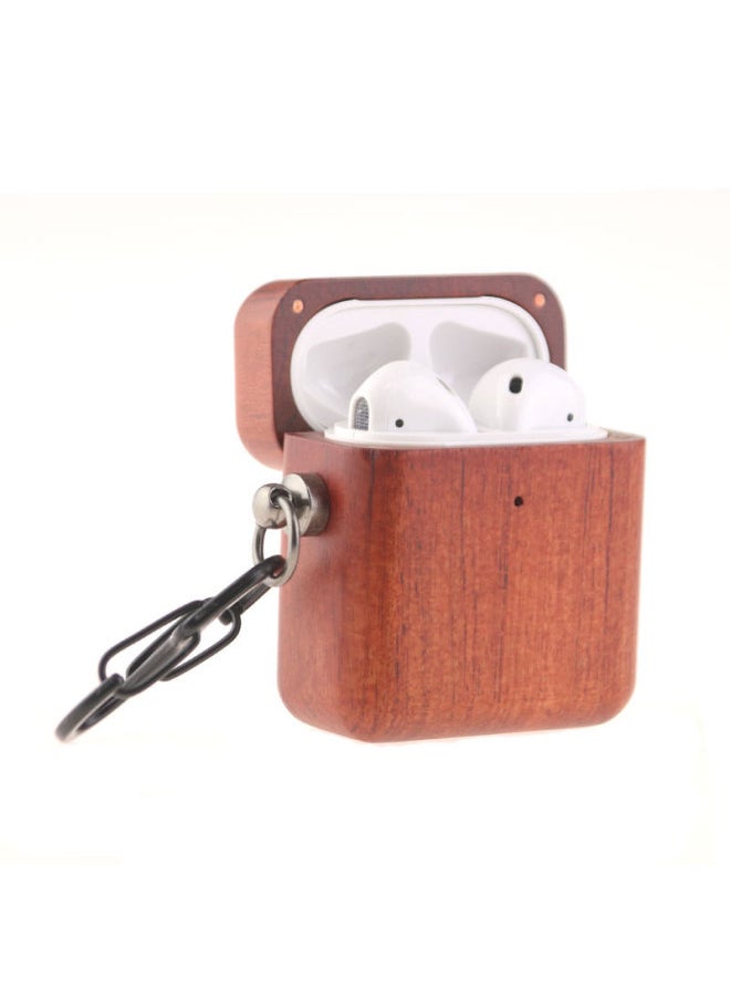 Generic - Direct Supply Airpods Pro Wooden Bluetooth Headset Protective Cover For Apple Headset 3 Generation Wooden Ear Shell-Color:Walnut-Applicable Model:airpods 1/2 Generation - Image 1