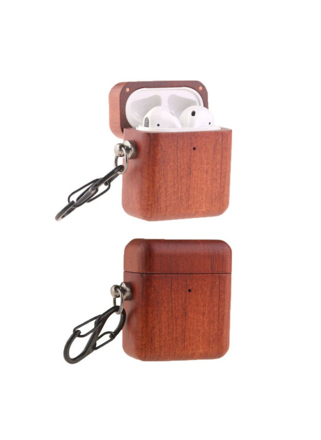 Generic - Direct Supply Airpods Pro Wooden Bluetooth Headset Protective Cover For Apple Headset 3 Generation Wooden Ear Shell-Color:Walnut-Applicable Model:airpods 1/2 Generation - Image 1