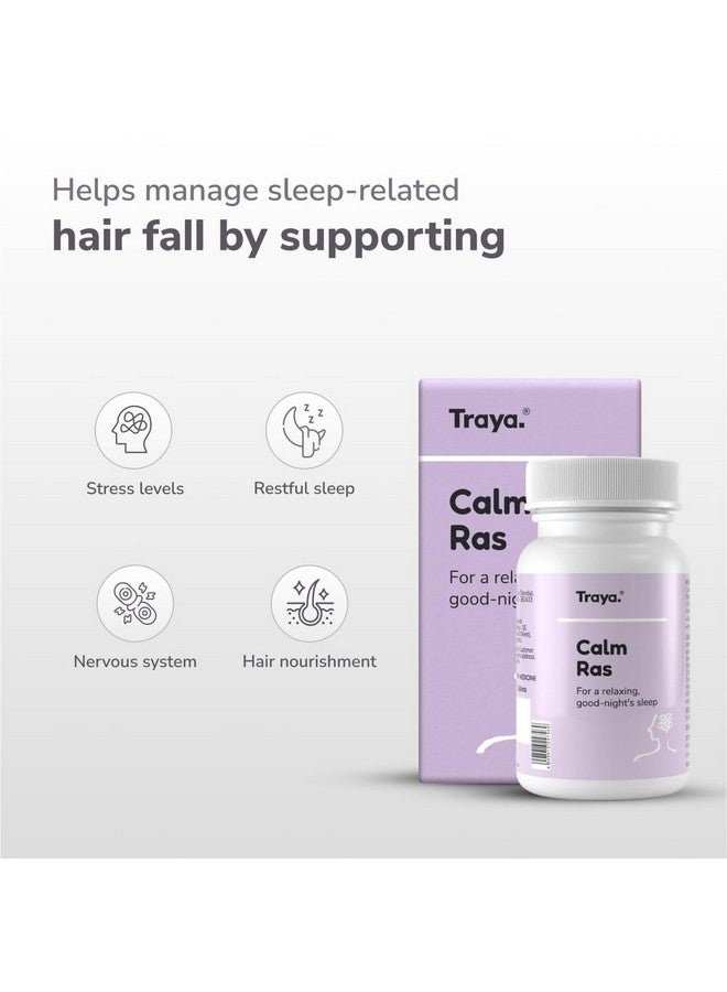 Traya Calm Ras | Ayurvedic Supplements for Anxiety, Stress Relief, and Better Sleep | Consists Ashwagandha, Brahmi, Arjuna, and Jatamansi | 60 Tablets - Image 4