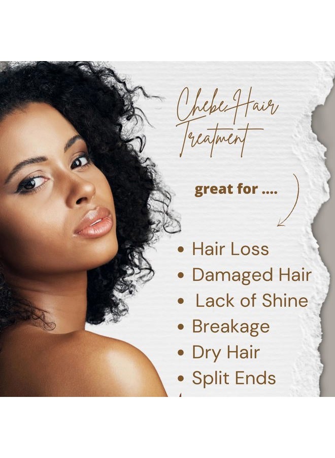 t.botanicals مجموعة نمو الشعر من الزيوت والزبدة من تشاد أفريقيا - 4 أونصات من زيت الشيب، 8 أونصات من زبدة الشيب مع ذيل الحصان (لافندر) - Image 2