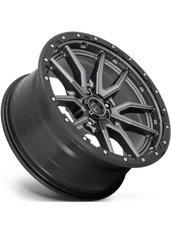 FUEL D680 REBEL 20X10 5X150 ET-18 CB110.20 ANTHRACITE /BLK LIP - Image 2
