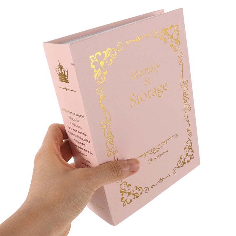 ألبوم صور وردي مطبوع بورق فويل لذكريات الزفاف والعائلة، كتاب صور مصنوع يدويًا DIY - Image 4