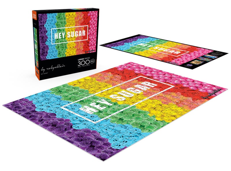 Buffalo Games - Robyn Blair - Hey Sugar - 300 Piece Jigsaw Puzzle for Adults -Challenging Puzzle Perfect for Game Nights - Finished Size is 21.25 x 15.00 - Image 4
