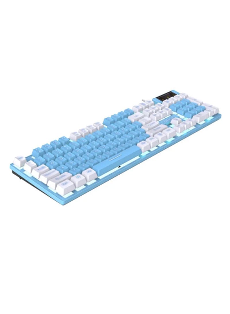 Forev FV-Q8 Wired Gaming Keyboard Esports Light-Emitting Office Desktop Laptop Wired Film Wired Keyboard Multicolour - Image 1