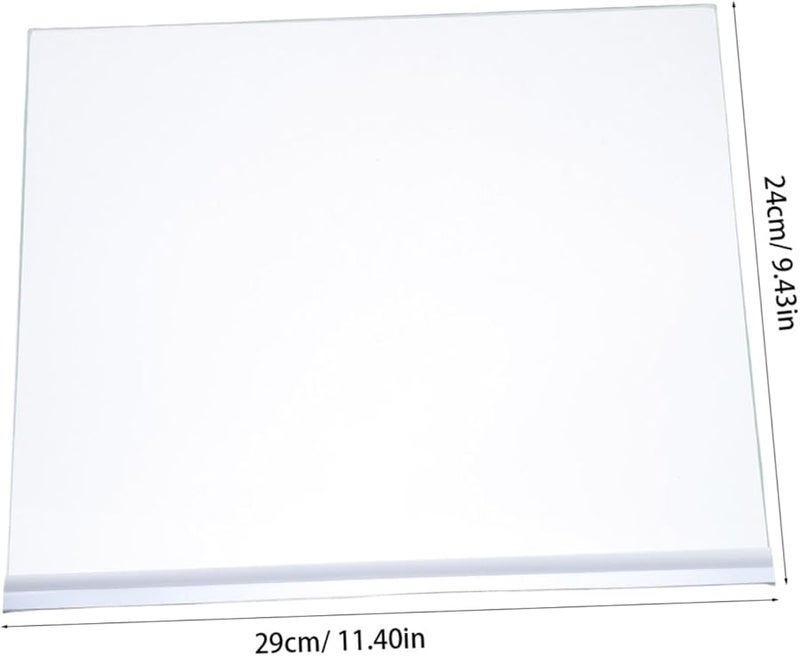 COHEALI منظّم رف الثلاجة والفريزر من الزجاج المقسّى مقاس 29X24X0.7 سم - Image 3