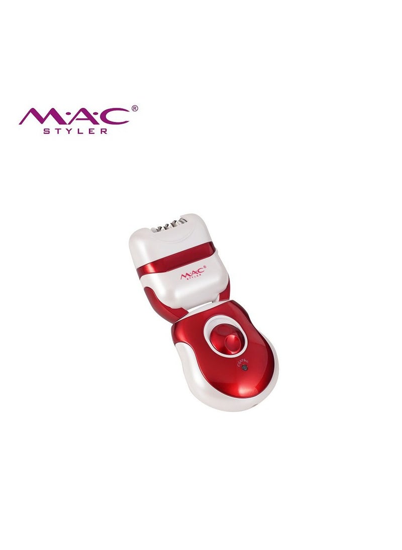 Mac Styler MAC Styler 3-in-1 Epilator & Shaver Hair Removal Kit – Waterproof, Rechargeable with Auxiliary Comb, Charger, Cleaning Towel & Brush  - Image 2